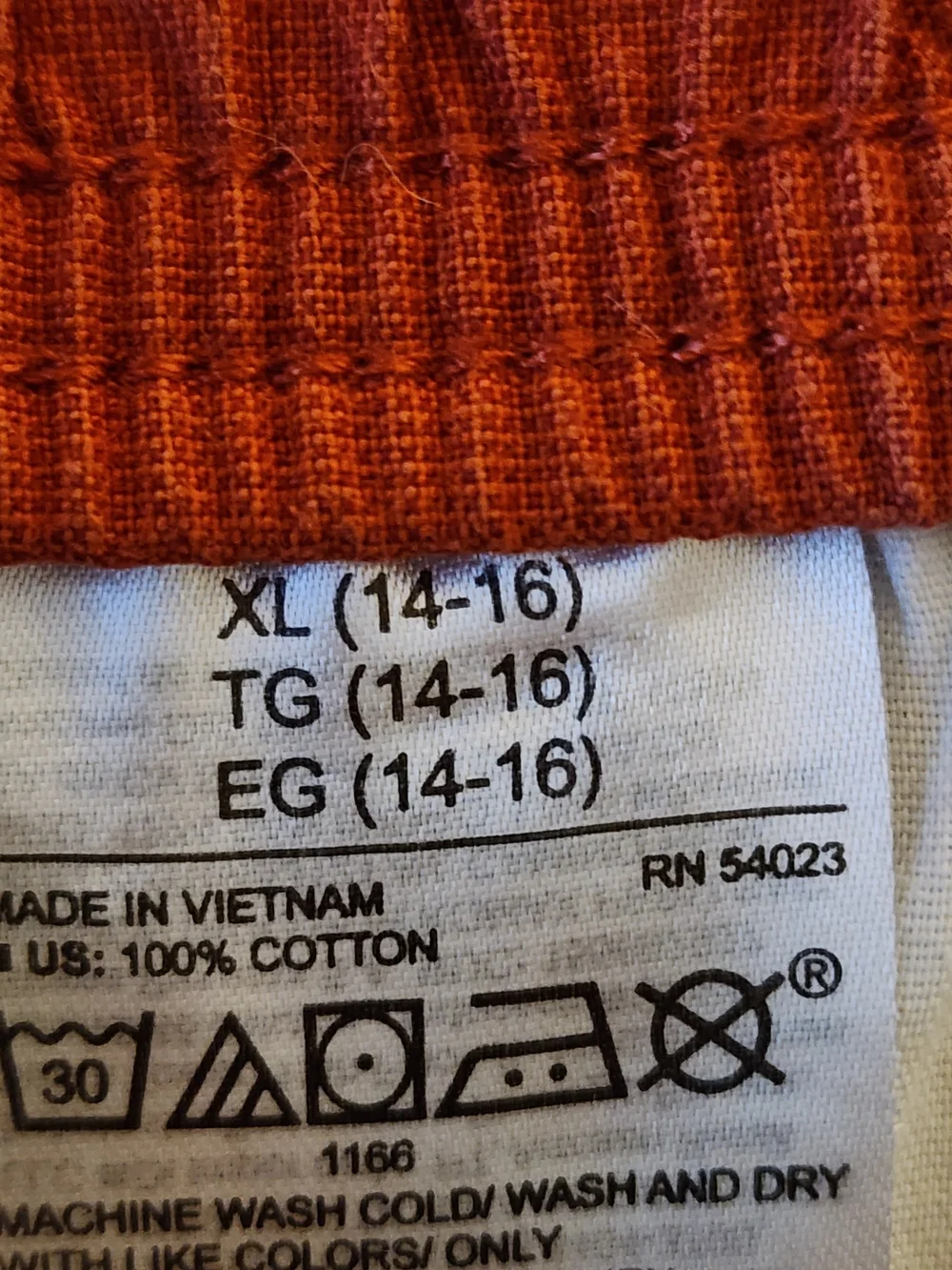 Old Navy Boys Shorts XL 14-16 Rust Orange Drawstring Casual Summer Beach Casual